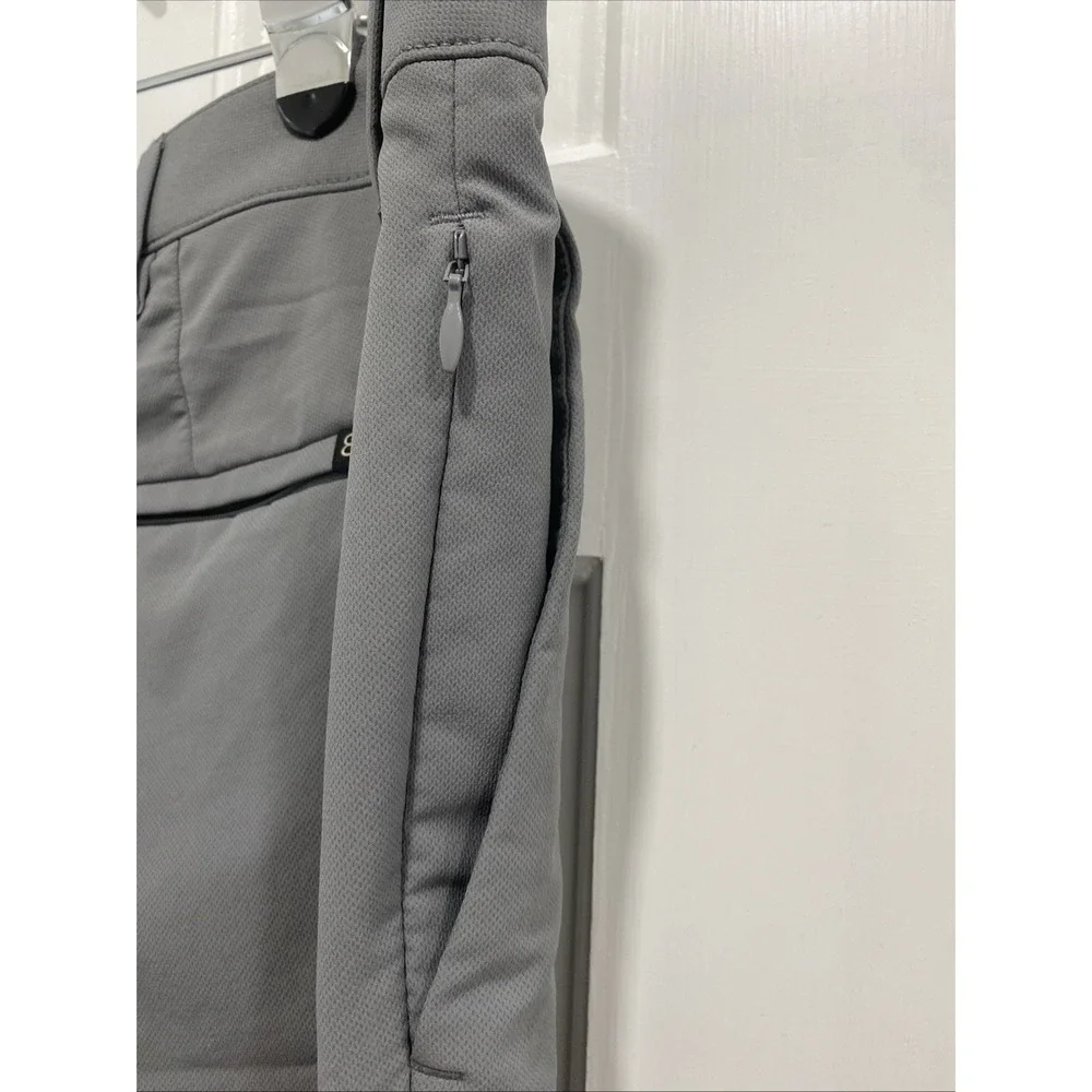 Banana Republic Mens Performance Pants Grey 40x32 Stretch Flat Front Lightweight